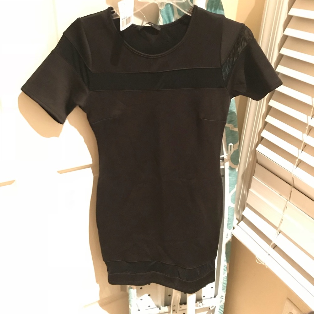F21 new Black mesh short Body-con dress Large $17